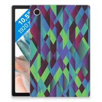 Samsung Galaxy Tab A8 2021/2022 Back Cover Abstract Green Blue - thumbnail