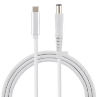 USB-C/type-C naar 7 4 x 0.6 mm laptop voeding oplaadkabel kabel lengte: ongeveer 1.5 m (wit) - thumbnail