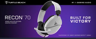 Multi-platform gamingheadset - TURTLE BEACH - Recon 70P - Wit