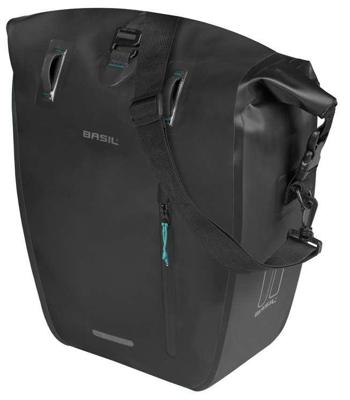 Basil Tas rivo l enkel zwart | mik hooks | 15l