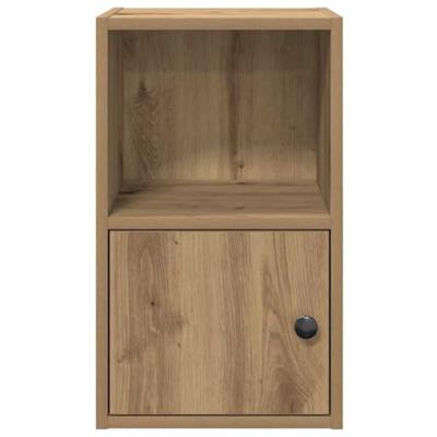 Boekenkast 31x24x52 cm bewerkt hout artisanaal eikenkleurig Boekenkast 31x24x52 cm bewerkt hout artisanaal eikenkleurig