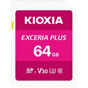 Kioxia EXCERIA PLUS SDXC-kaart 64 GB UHS-I, v30 Video Speed Class