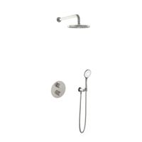 Hotbath Buddy - Inbouw Regendoucheset - Thermostatisch - Wandarm 35 cm - Hoofddouche 200 mm - Ronde Handdouche - met 2-Weg Stop-Omstel - Waterbesparend - thumbnail