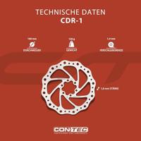 CONTEC remschijf "cdr-1" ct brake rotors cdr-1 160mm x 1.8mm 6-hole - thumbnail