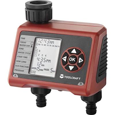 TOOLCRAFT Easy Duo TO-7141443 Besproeiingsbesturing werkt op batterijen