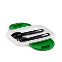 Minecraft Creeper & TNT Clip Bento Box Lunchtrommel met bestek - thumbnail