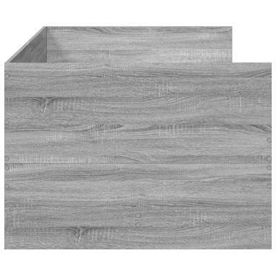 Slaapbank met lades zonder matras 90x200 cm grijs sonoma eiken