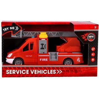 Rapid Wheels Brandweerwagen Met Lader En Licht En Geluid