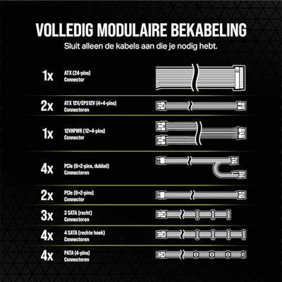 Voedingsbron Corsair CP-9020258-EU 1200 W 80 Plus Gold Voedingsbron Corsair CP-9020258-EU 1200 W 80 Plus Gold