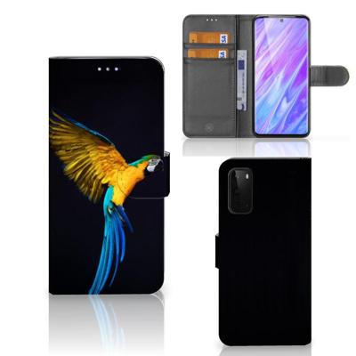 Samsung Galaxy S20 | Telefoonhoesje | Met pasjeshouder | Papegaai