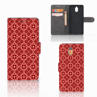 Nokia 3.1 (2018) | Telefoon Hoesje | Batik Rood Nokia 3.1 (2018) | Telefoon Hoesje | Batik Rood