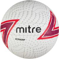 Mitre netbal Ultragrip rubber wit/paars/rood maat 4 - thumbnail
