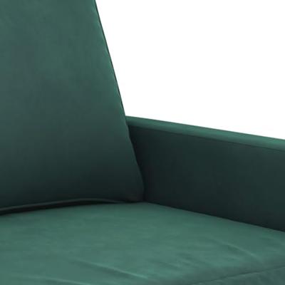 Tweezitsbank 140 cm fluweel donkergroen - thumbnail
