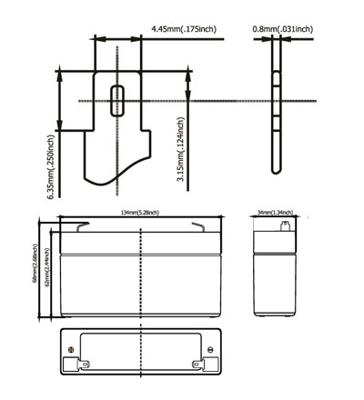 Ultracell loodaccu 6v 3,4Ah