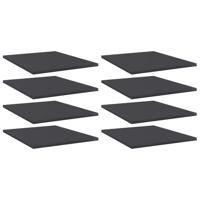 Wandschappen 8 st 40x50x1,5 cm spaanplaat grijs - thumbnail