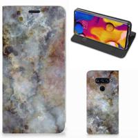 LG V40 Thinq | Standcase | Marmer Grijs - thumbnail