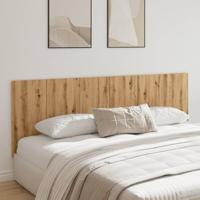 Hoofdbord wandmodel 240x1,5x80 cm bewerkt hout artisanaal eiken - thumbnail