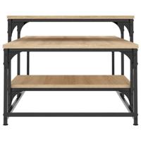 Salontafel 102x60x45 cm bewerkt hout sonoma eikenkleurig - thumbnail