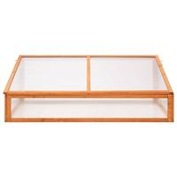 VidaXL Broeikas 110x58,5x39 cm vurenhout oranje - thumbnail