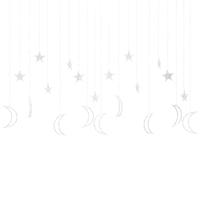 VidaXL Lichtslinger ster en maan 345 led&apos;s meerkleurig - thumbnail