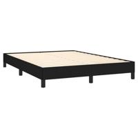 Bedframe stof zwart 140x190 cm - thumbnail