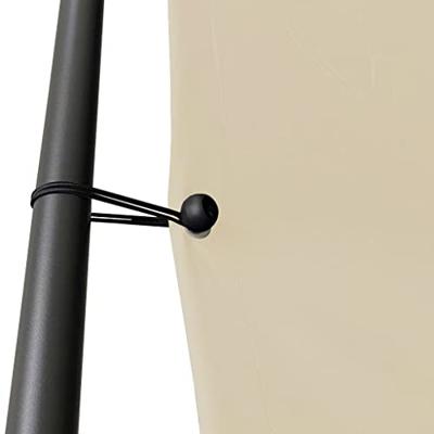 VidaXL Prieel 4x4 m 180 g/m² stof en staal beige