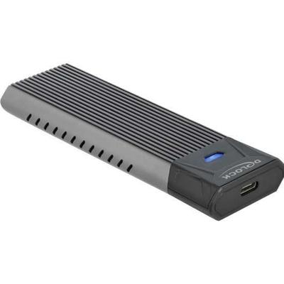 DeLOCK Externe USB Type-C combo behuizing voor M.2 NVMe PCIe of SATA SSD externe behuizing