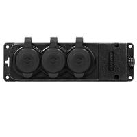 Orno SWD Tafelcontactdoos PROF zwart IP44 3V met klep - 6871955 - thumbnail