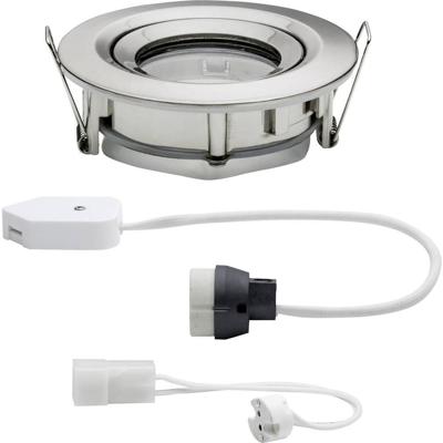 Paulmann Nova Inbouwlamp voor badkamer Halogeen, Spaarlamp GU10, GU5.3 35 W IP65 IJzer (geborsteld)