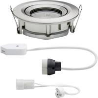Paulmann Nova Inbouwlamp voor badkamer Halogeen, Spaarlamp GU10, GU5.3 35 W IP65 IJzer (geborsteld) - thumbnail