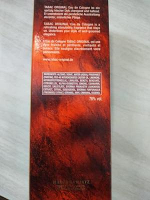 Tabac Original Eau De Cologne Splash 100ml