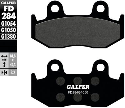 GALFER remblokken "fd284" brake pad fd284 g1050 organic scooter
