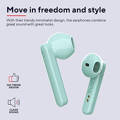 Trust Primo Touch Bluetooth draadloze oortjes, muntgroen - thumbnail