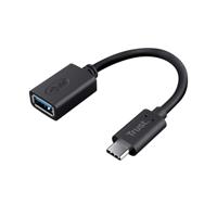 Trust Calyx - USB-C naar USB-A adapter - Zwart - thumbnail