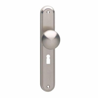 Intersteel knop op schild 60x25mm Nikkel Mat