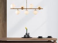 Plafondlamp KAVARATTI 7 lampen vintage - thumbnail