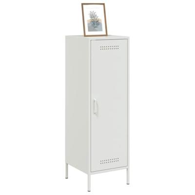 Hoge kast 36x39x113 cm staal wit