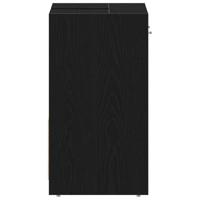 Wastafelmeubel 60x33x60 cm spaanplaat zwart eikenkleurig - thumbnail