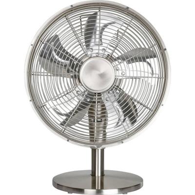 CasaFan Airos Eco Classic TV Tafelventilator 18 W (Ø x h) 35 cm x 450 mm Chroom (geborsteld) Timer