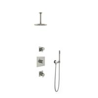 Hotbath Get Together IBS2GN inbouwdouche met 15cm plafondbuis geborsteld nikkel - thumbnail