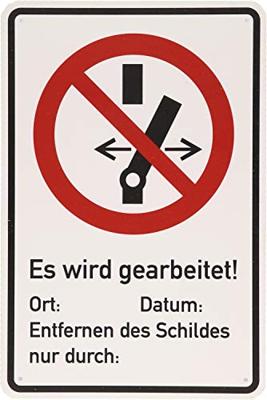 Waarschuwingsbord geaard KS Tools 117.2482
