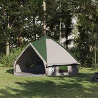 Teepee Tent met dak met opslag Groen en Wit 490 x 410 x 210 cm - thumbnail