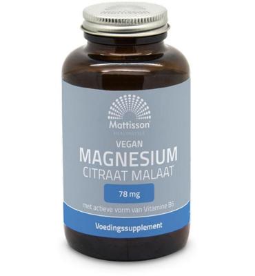 Mattisson HealthStyle Magnesium Citraat Malaat 78mg