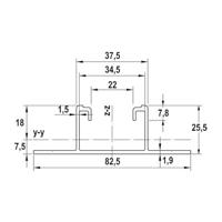 Fischer 512195 SolarFlat Blechdach 400 AL Dakrails - thumbnail