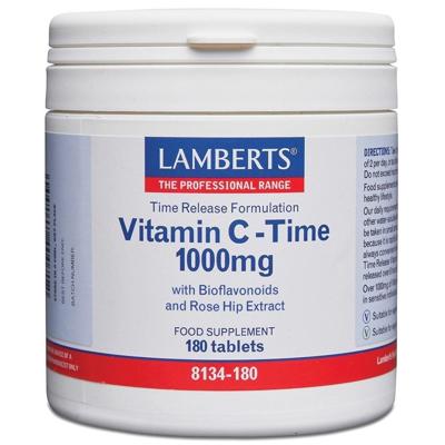 Vitamine C 1000 Time release & bioflavonoiden 180 Tabletten