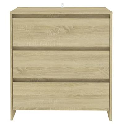Dressoir 70x41x75 cm bewerkt hout sonoma eikenkleurig Dressoir 70x41x75 cm bewerkt hout sonoma eikenkleurig