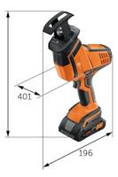 Fein ASAS 18-21 K AS Set Accu-reciprozaag 71330162000 Incl. 2 accus, Incl. lader, Incl. koffer 18 V 4 Ah - thumbnail