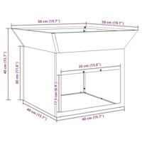 Vuurkorf Zwart 50 x 50 x 40 cm Staal - thumbnail