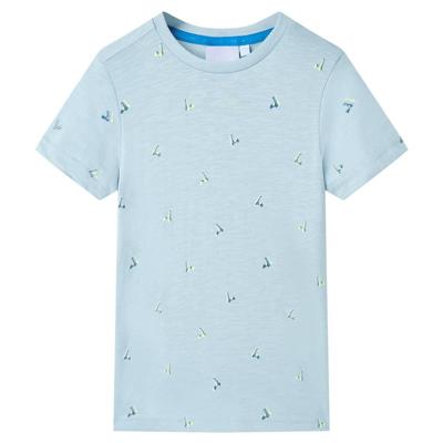 Kindershirt 128 lichtblauw Kindershirt 128 lichtblauw