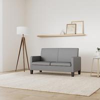 Tweezitsbank 135x65x76 cm lichtgrijs - thumbnail